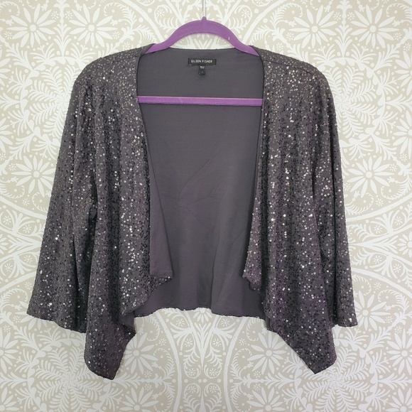 dressy grey cardigan